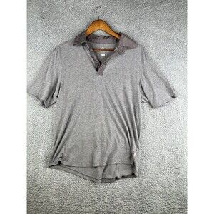 Merrell Polo Shirt running with reflective accents sz Large gray